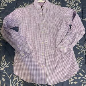 Boy's Purple Checkered Shirt
